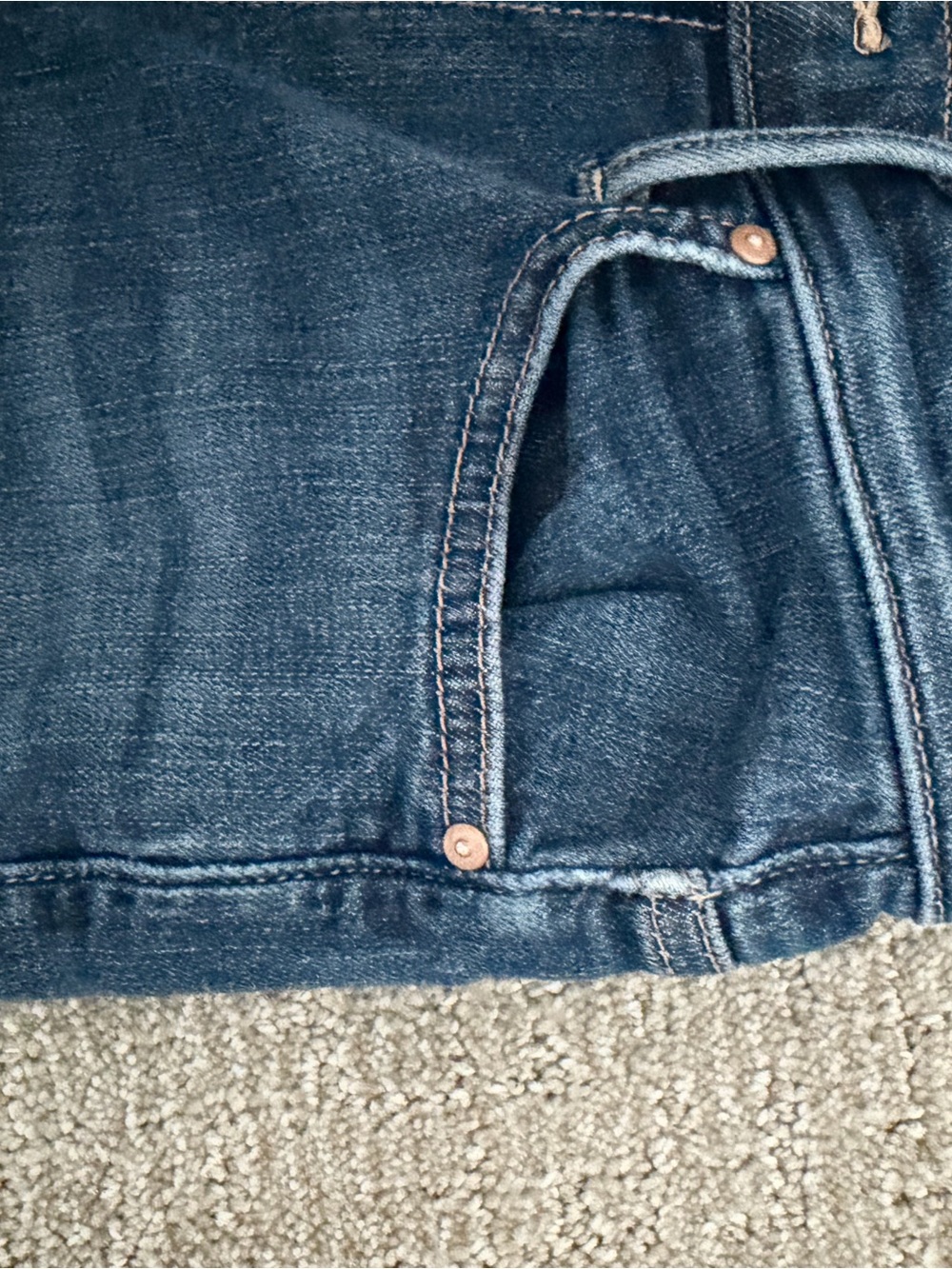 MOTHER Insider Crop Step Fray Indigo Blue Flare Crop Jeans - Picture 8 of 13